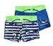Moda Bambino 2PC Piccolo Bambino Ragazzi Swim Shorts striple Shark Costumi Da Bagno Board Short Trunks, Blu, 4-5 Anni