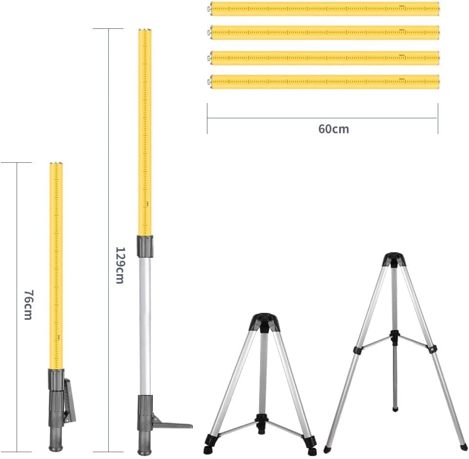 レーザー墨出し器伸縮ポール 高さ調節可能 全高3.7ｍ/12.14ft Amazon.co.jp: レーザー墨出し器伸縮ポール 細かい高さ調節可能 全高