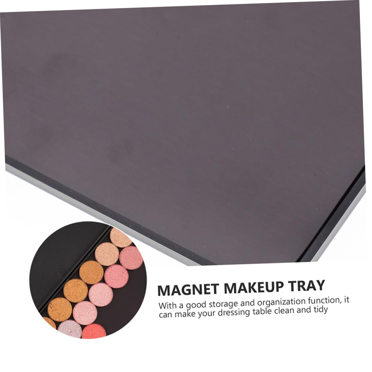 TEHAUX Palette Ombretti Magnetica Vuota 2 Pezzi Grande Formato 23x15 Cm Vassoio Portaombretti Fai da Te Portatile per Trucco Quotidiano e Viaggi