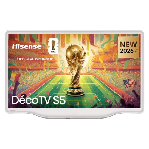 Hisense 32 32S5QTUK Deco TV - Quantum Dot Colour Dolby Atmos with Freely Disney + YouTube Netflix