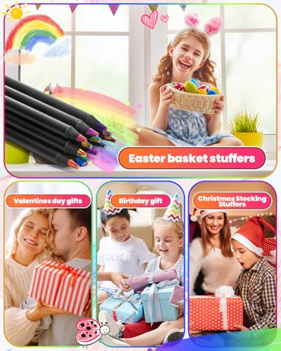 12 Rainbow Colored Pencils for $4.49 - Easter Art Supplies for Kids