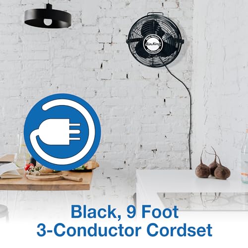 Air King 9312 Powder-Coated Steel Multi-Mount Wall Fan thumb #4