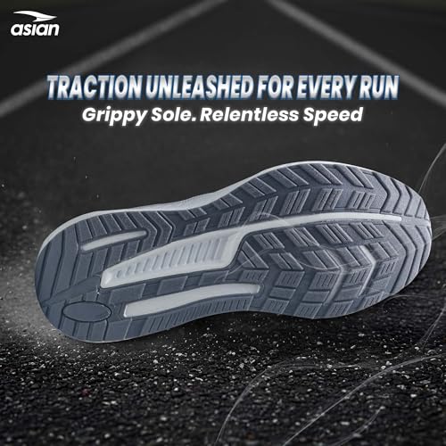 Image of ASIAN Raftaar-18 Sports Shoes for Men | Stylish Knit Mesh Shoes with Memory Foam | Responsive Sole Grip for Running, Gym, Training