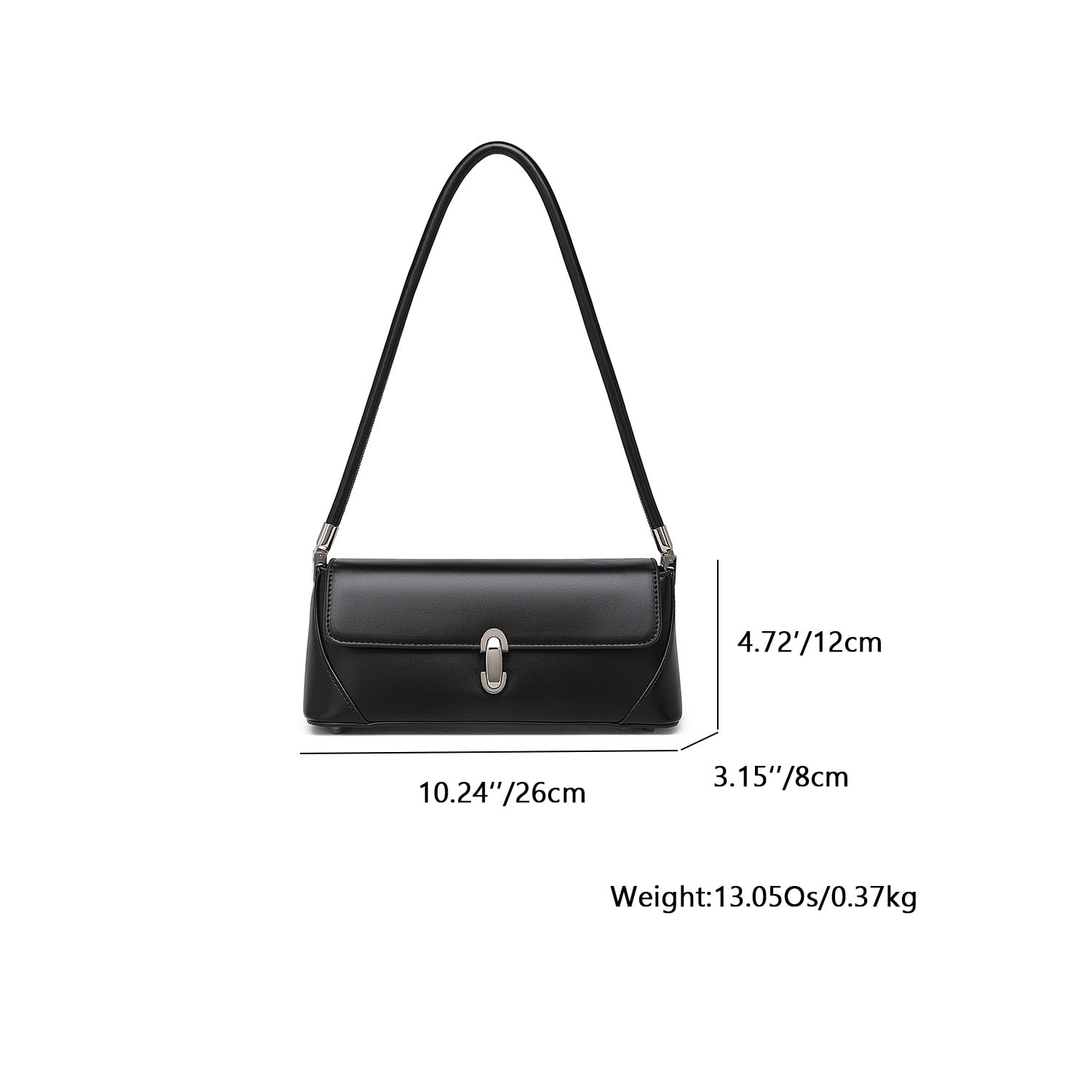 YONBEN Bolso de hombro de poliuretano para mujer, elegante y práctico