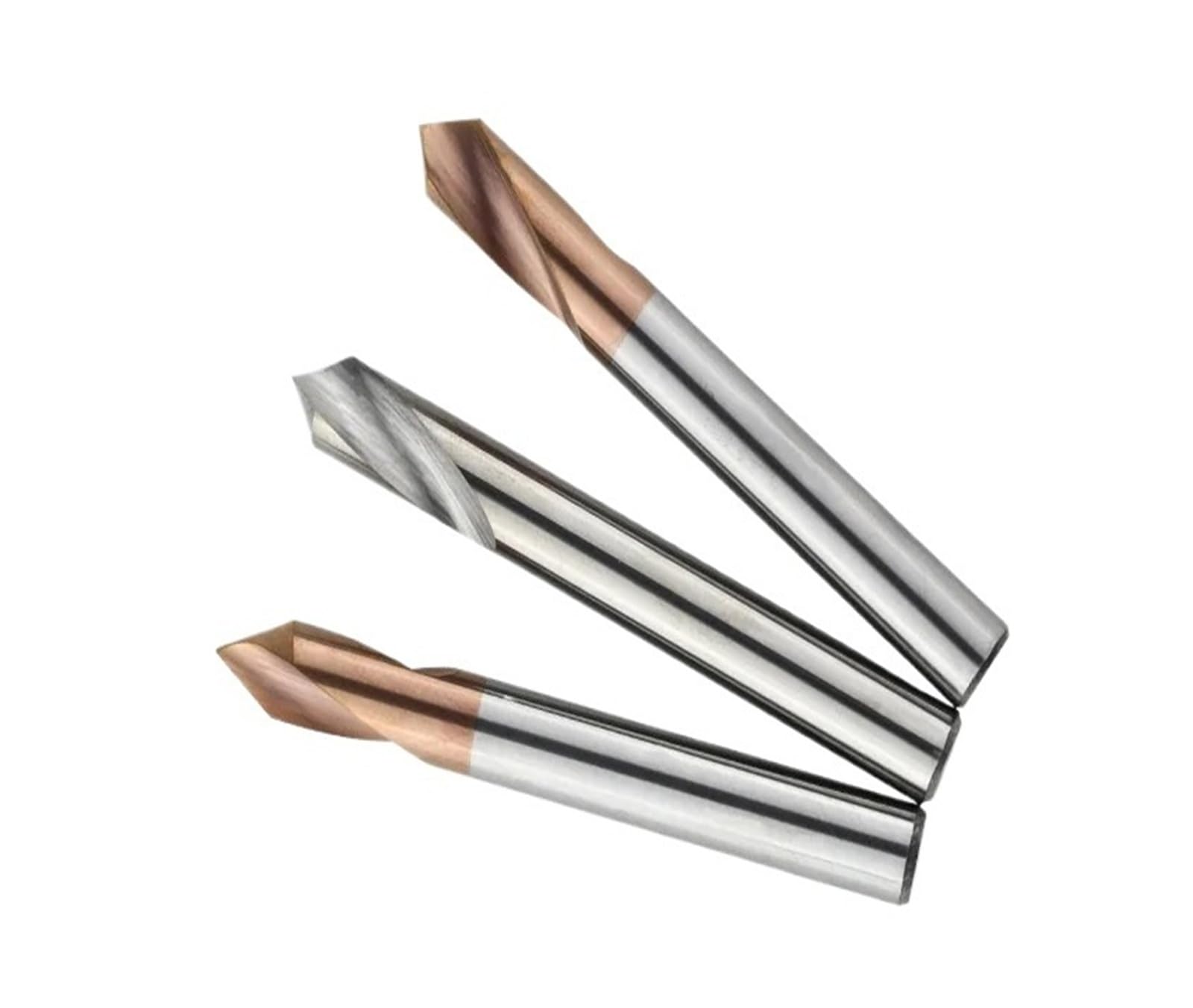 Hard alloy point drill, metal chamfering drilling guide tool, 60 90 120 degree tungsten steel positioning and centering drill, 1 piece(Coated 60 Degree,D14x100L)