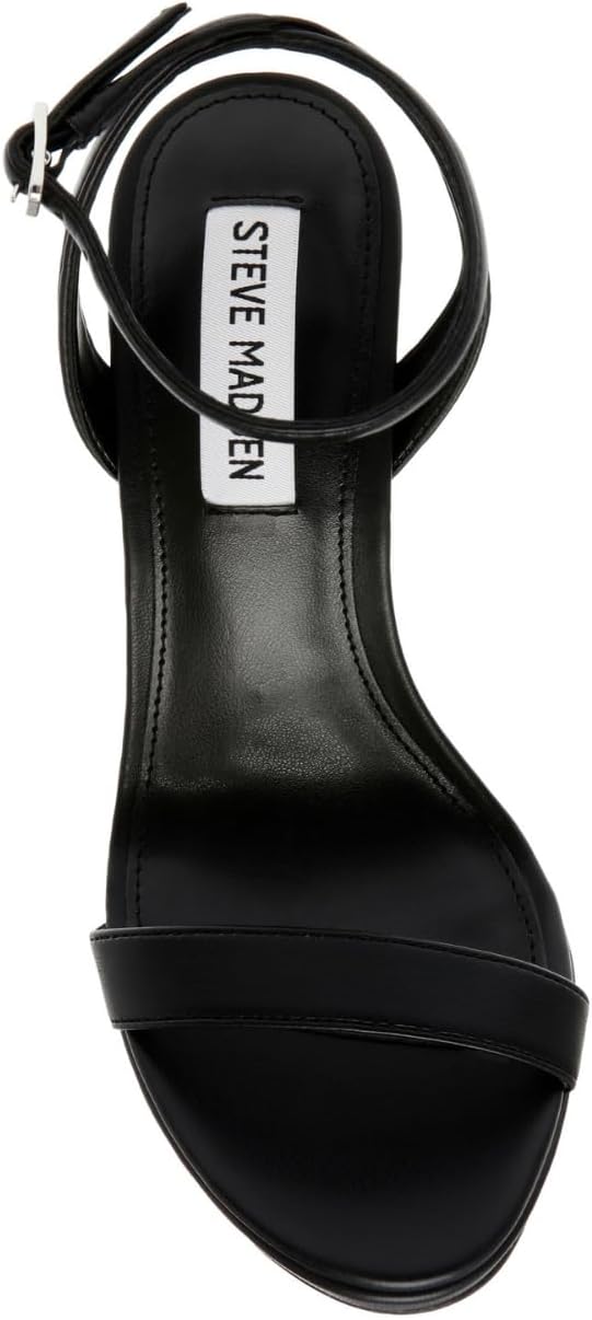 Steve Madden Wafer 4.5 inch High Heels for Women - Women's Open Toe Stiletto Heels with Ankle Strap