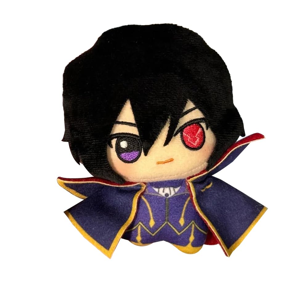 Zhongkaihua 10CM Lelouch Lamperouge Plush Pendant Anime Pillow Cushion Stuffed PP Cotton Car Bag Home Keychain Decoration Pendant For Fans