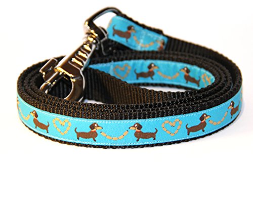 Correa para Perro, correa para perro salchicha azul '