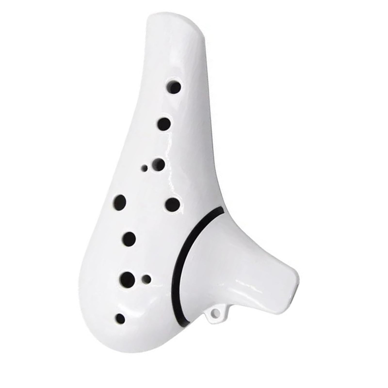 Ocarina Standard Ocarina in Do alto a 12 buche facile da suonare | Tono pieno, compatto e leggero, ampia gamma, tono ricco(WHITE)