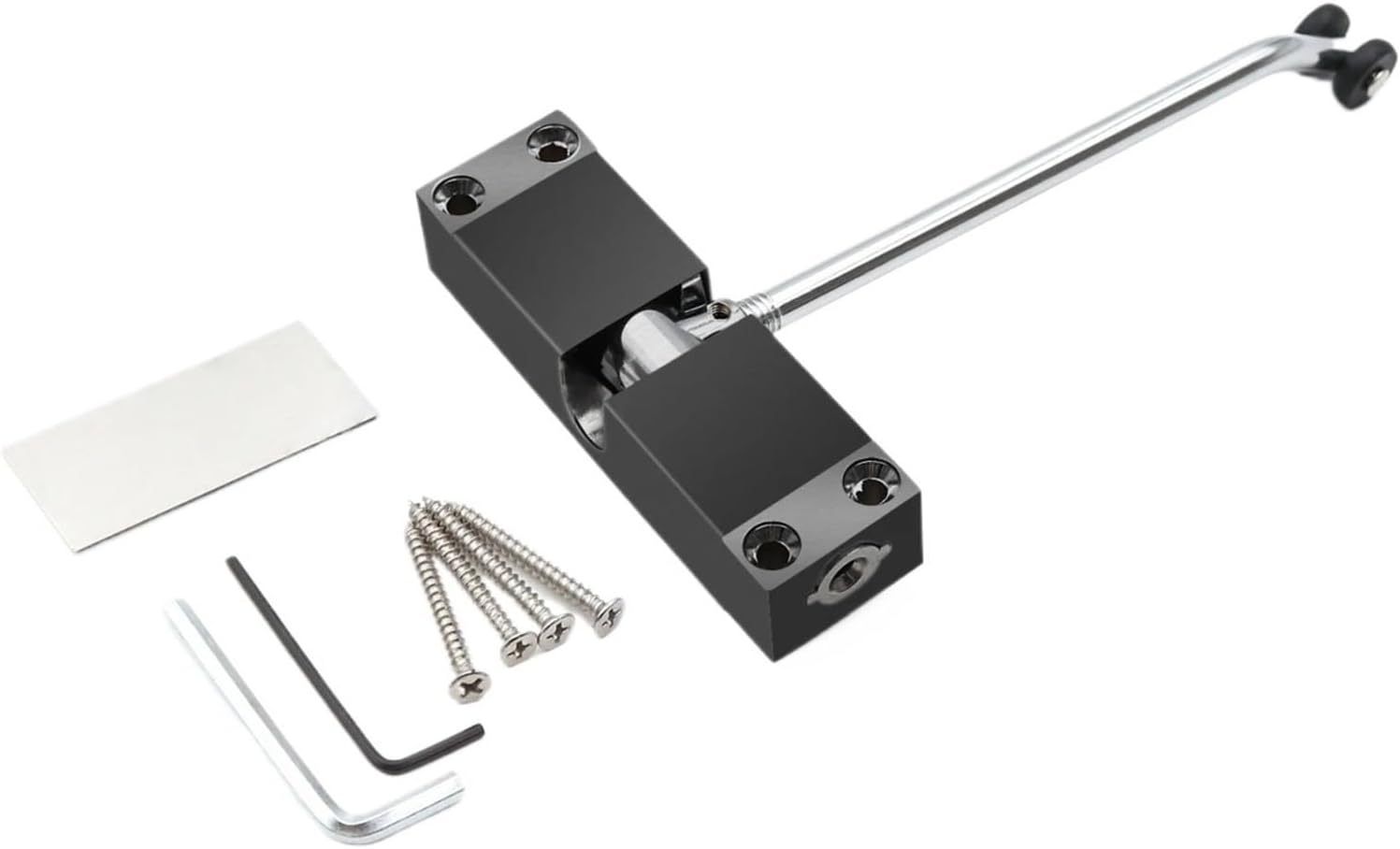 Adjustable Door Closer Stainless Steel Closing Silver Device 40KG Black Gold Furniture Hardware(DVPEN01-SL)