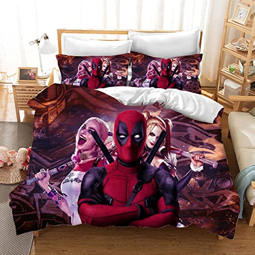 Bfrdollf Ropa de Cama Infantil Anime, Belleza- Juego de Funda de edredón y Funda de Almohada (4,140 x 210 cm)