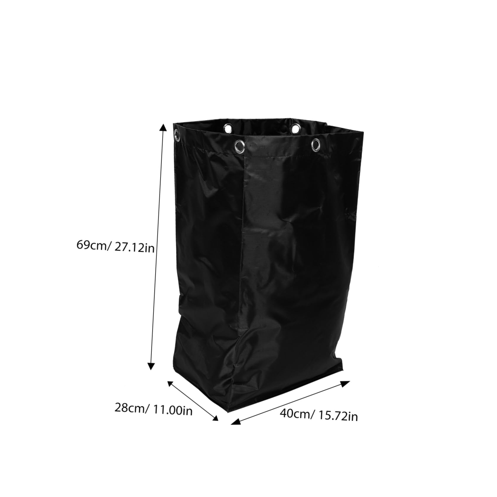 HAWILLOSCH Handcart Hanging Bag Janitorial Cleaning Bag Large Storage Space Easy Hanging Design Reinforced Seams for Heavy Loads