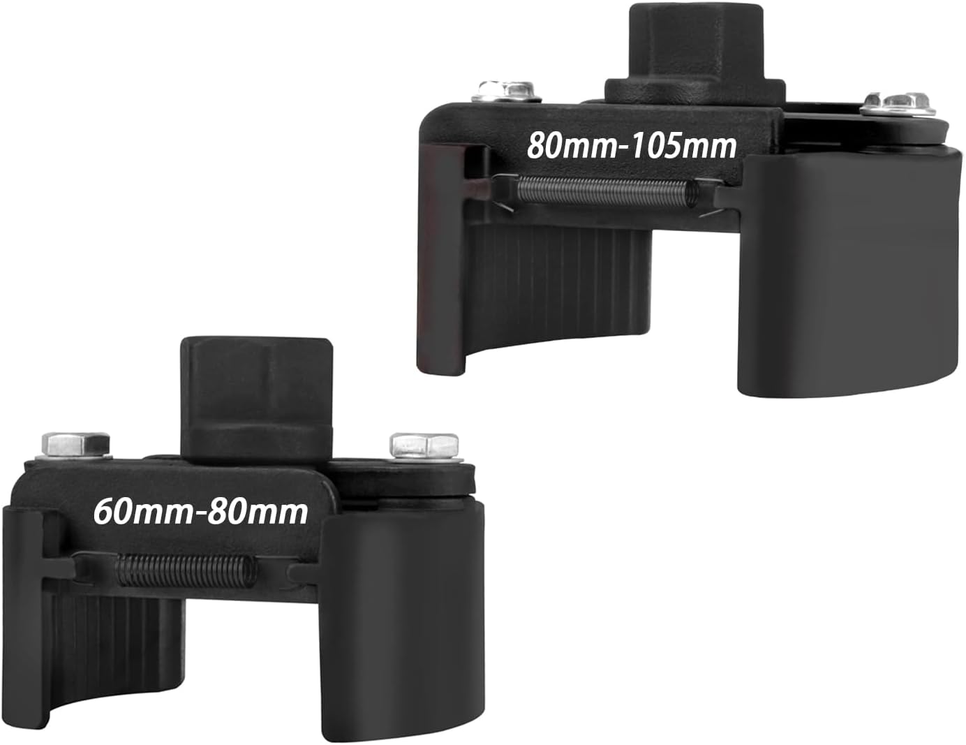 Oil Filter Remover Tool, Adjustable Oil Filter Wrench, Wrench with Serrated Jaws 60-80 mm & 80-105 mm Oil Filter Removal Tool, 1/2" & 22 mm Drive Universal Oil Filter 2 pc.