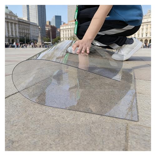 Láminas de Policarbonato para Invernaderos Cubiertas Transparentes Adecuado para Invernaderos, Jardines Invierno, Patios y Toldos para Ventanas y Puertas(0.6x1m/1.97x3.28ft)