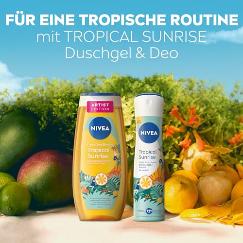 NIVEA Tropical Sunrise Artist Edition Duschgel, pH-hautneutrale Pflegedusche mit Vitamin C & E… – Ansicht 6
