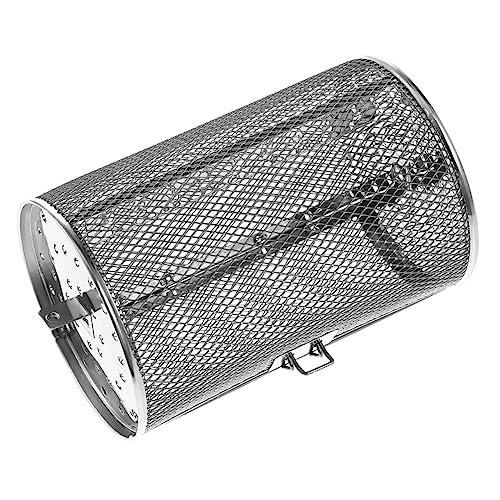 CIYODO Stainless Steel Rotisserie Roaster Basket for Oven Air Fryer Rotating Design for Even Cooking Multi Purpose Tool for Nuts Dried Fruits and Meat Durable Heat Resistant