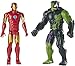 Marvel Titan Hero 12-inch Spider-Man Maximum Venom Series 2-Pack Iron Man vs Venomized Hulk