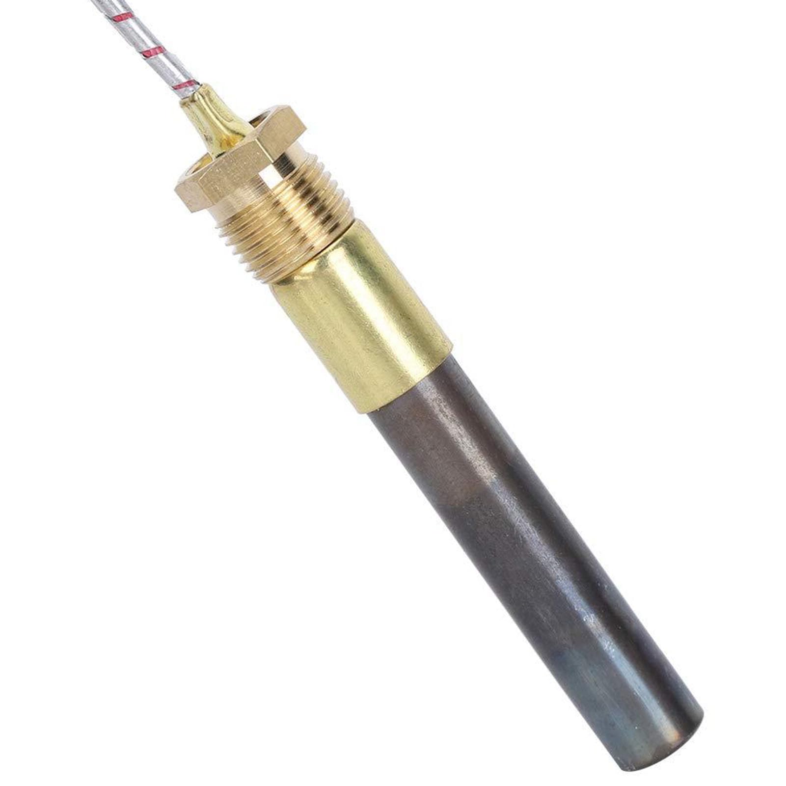 Haofy Termopila 36 Pollici 750mV, Generatore Termoelettrico 304 Acciaio | Riscaldamento in 60 Secondi, Cavo Lungo per Valvole Profonde, Doppia Opzione di Montaggio, Ideale per Caminetti a Gas,