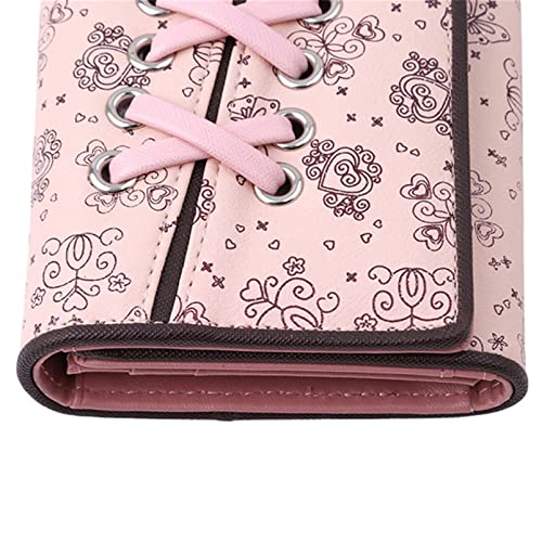 Women's Pu Leather Long Wallet with Bow Women's Handbag with Zipper Coin Pocket Credit Card Holders Stylish Purse Gift for Girl2