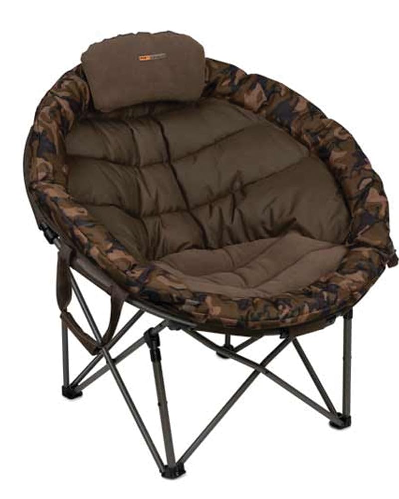 Fox Black Lounger Chair CBC106 - Solid, Round, Chaise Lounge - Camping, Office, Adult