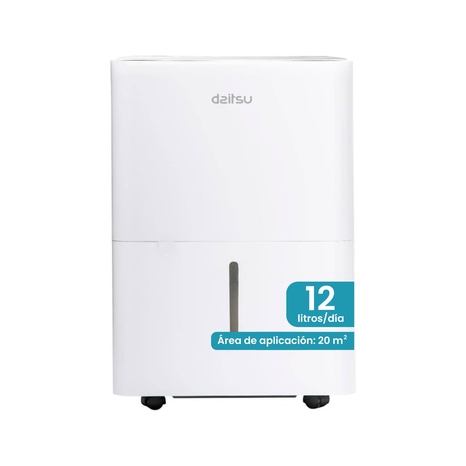Daitsu Deshumidificador de Humedad 12L Silencioso | Modo Secado de Ropa | Control Automático de Humedad | Diseño Compacto y Bajo Consumo | Ideal para Hogar y Oficina | Eficiencia Energética Clase A