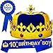 10th Birthday Gifts for Boys,10th Birthday Hat Boys,10th Birthday King,10 Birthday Crown Boy,10 Birthday Boy Sash,10th Birthday Decoration for Boys,10 Year Old Boys Birthday,Happy 10th Birthday Boy