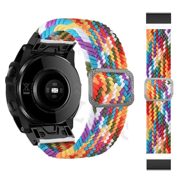 Correa de nailon para Garmin Fenix 6X 7X 5X pulsera transpirable Forerunner 935 26mm 22mm 2