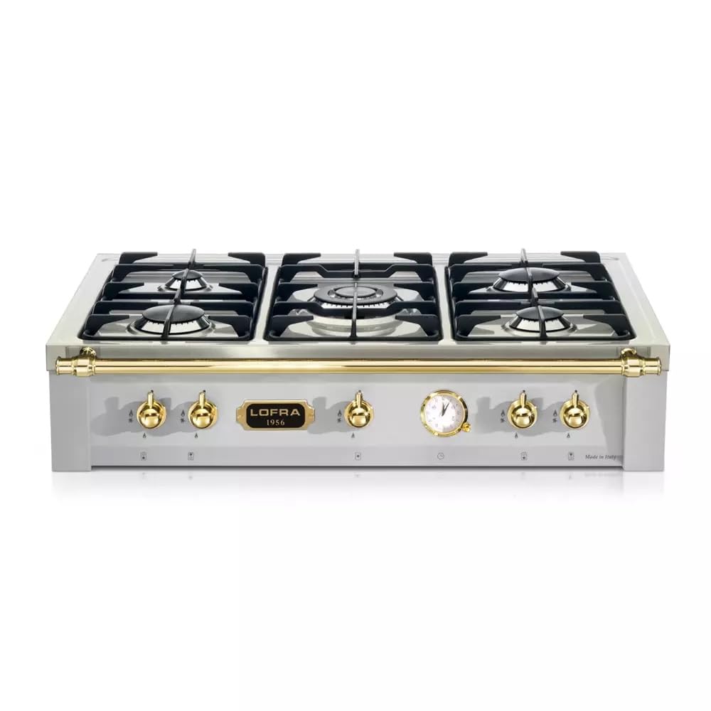 Lofra TRS96/5, Piano cottura a gas DolceVita 90, Inox
