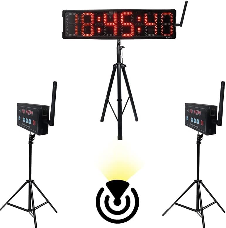 YZ Outdoor Radar Laser Timer for Sprints, Data Save Query Track Laser Sprint Timer, 0-11m Adjustable Radar Distance, Stopwatch for Sking Skating Track Field BMX Autocross Barrel Racing