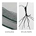 Jeorywoet Drop Net Dia. 39in Foldable Portable Pier Fishing Net with Dual Line Structure Knottable Fish Release Opening Sturdy Heavy-Duty Bridge Net for Shrimp, Crab, Fishing Net