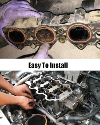 Image of Intake Manifold Gaskets Fit for Audi S4 S5 A6 A7 A8 Q5 Q7 SQ5 3.0T 2009-2019, Replace 079129717B 079129717D Upper & Lower Plenum Exhaust Seal Sheet Set