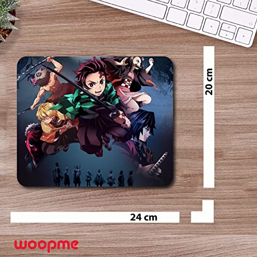 woopme® Anime Character Printed Design Mouse Pad Girls Office Gaming Boys Laptop PC Computer Rectangle Rubber Base Programmer Mousepad L x H 24 x... - Image 3