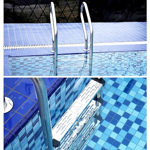 Escalera para piscina acero inoxidable 3 peldaños miniatura 6