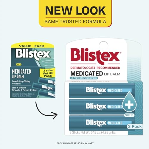 Blistex 0788021648509 Medicated Lip Balm, 0.15 Ounce thumb #1