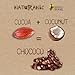 Naturanic Brazilian Dark Chocolate with Crunchy Coconut Chunks - Sugar Free, Keto Friendly, Vegan, All Natural, Organic, Non GMO, Gluten Free - Pack of 2