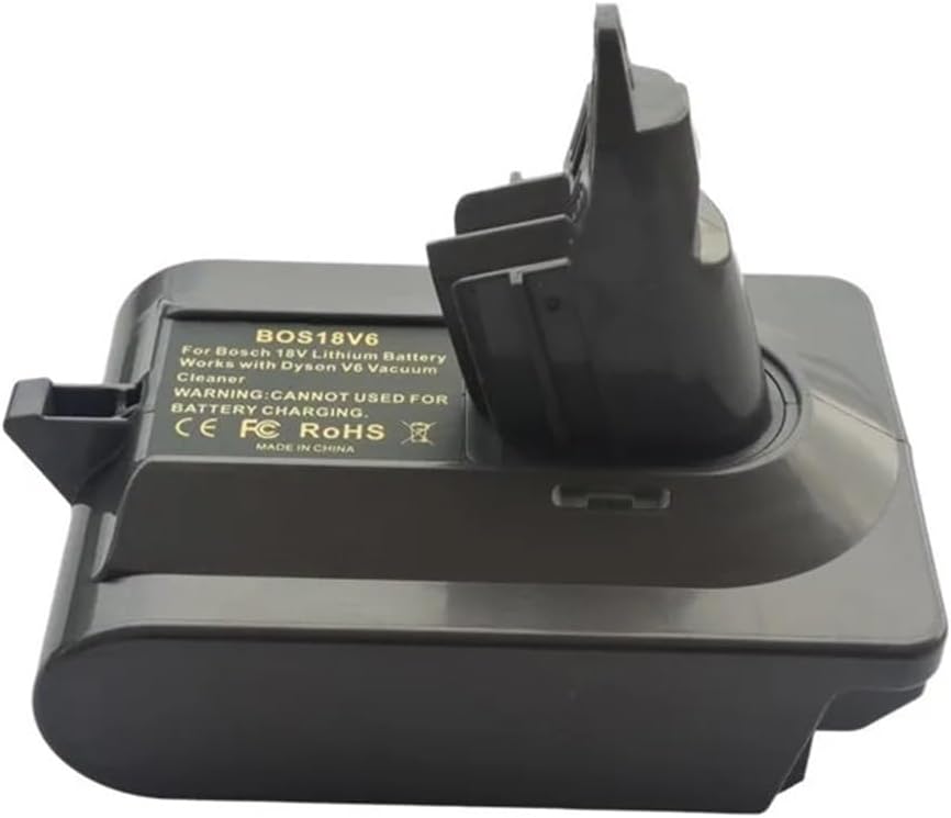 Compatible for Bosch，18V Battery Converter Adapter Li-ion Battery BAT609 BAT618 Convert to，Compatible for Dyson，Vacuum Cleaner V6 DC61 DC62DC58 DC59