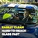 Invisible Glass 99031 Reach & Clean Glass Windshield Cleaner Tool Combo Kit With Premium Aerosol Glass Cleaner, Extendable Handle, (2) Reusable Quick Change Microfibers, and Storage Bag