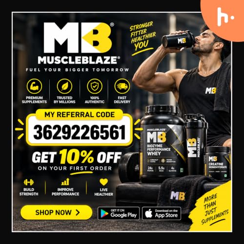 『MuscleBlaze Referral Code 3629226561 - Get 10% Off First Order』のカバーアート