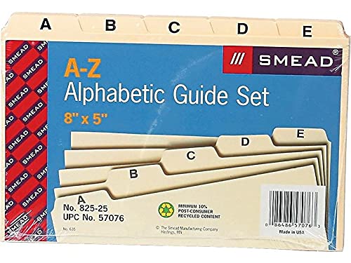 Smead 57076 Card Guide, Plain 1/5-Cut Tab thumb #1