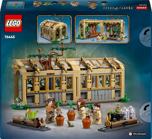 Harry Potter Castello di Hogwarts: Lezione di Erbologia con 3 Minifigure tra cui e Hermione Granger e Neville Paciock e 3 Piante Giocattolo di Mandragola - Regalo per Bambini da 8 Anni - 76445 - Lego - Immagine 11