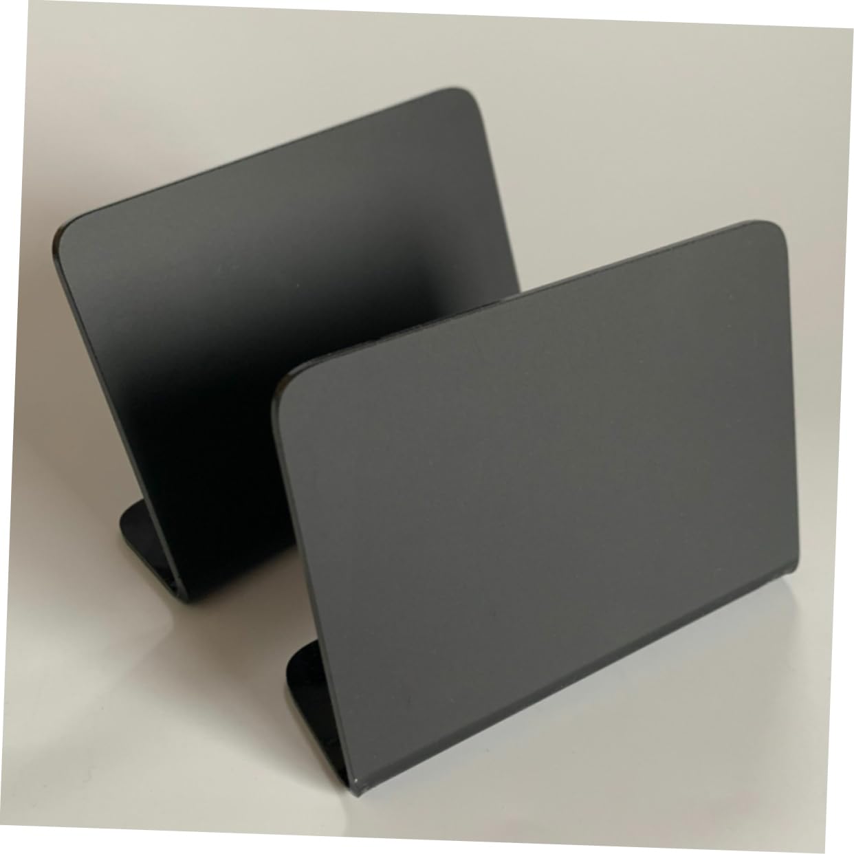 Angoily 3 Sätze Teiliges Acryl Kreidetafel Kleine Schwarze Schreibtafel Für Hochzeit Party Tischdekoration Vielseitiges Display Für Nachrichten Und Beschriftungen 4 Stück * 3
