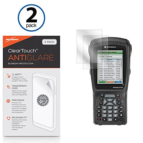 BoxWave Screen Protector Compatible with Zebra Workabout Pro 4 (Screen Protector ClearTouch Anti-Glare (2-Pack), Anti-Fingerprint Matte Film Skin