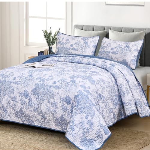 Parure de lit 2 pièces bleu drap de lit simple microfibre douce - 2