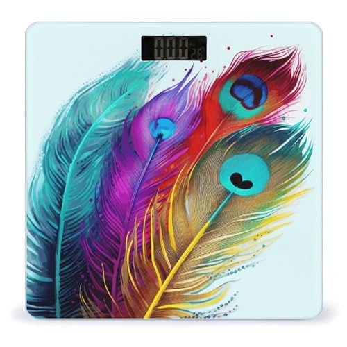 Báscula de Baño Digital con Pantalla LED y Vidrio Templado