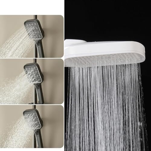 Mélangeur cascade luxe chrome et blanc pour baignoire 2 trous
