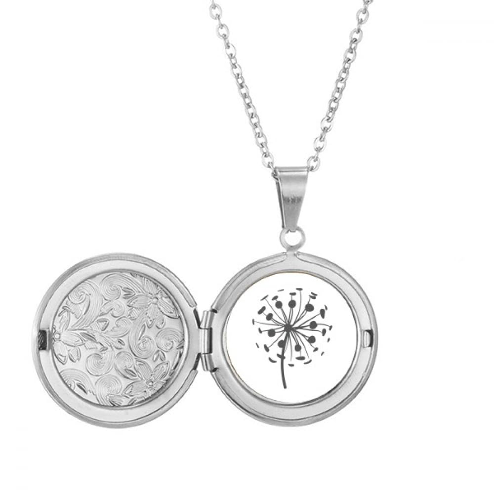 Collier médaillon pissenlit pendentif floral bohème bijoux fleurs séchées