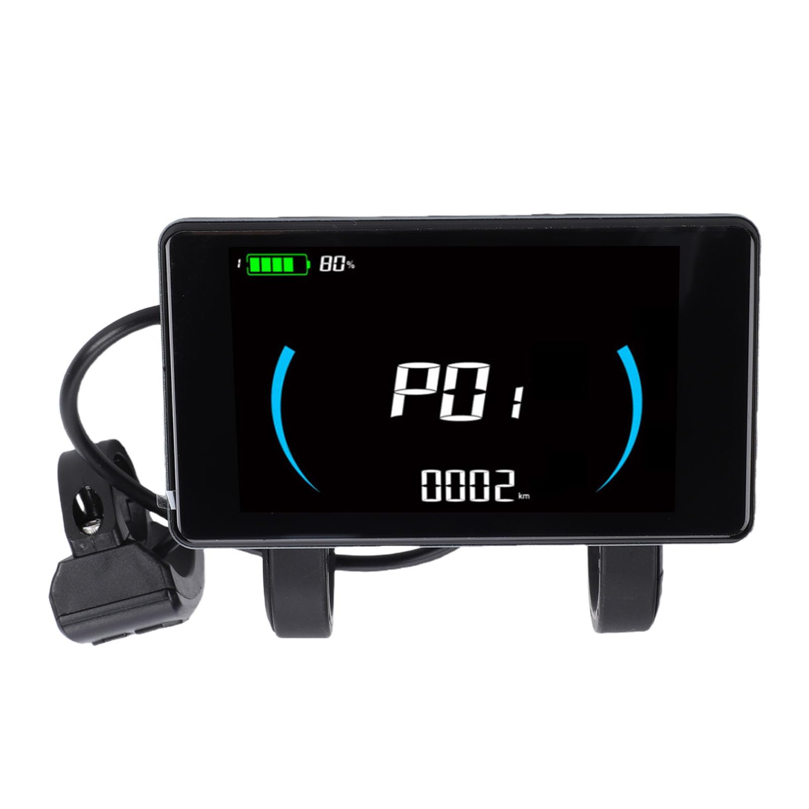 Generic Display LCD per Bici Elettrica Pannello di Controllo Sicuro della Scheda NFC per il Monitoraggio in Tempo Reale della velocità e del Livello della Batteria per Ciclisti e Pendolari Materiale