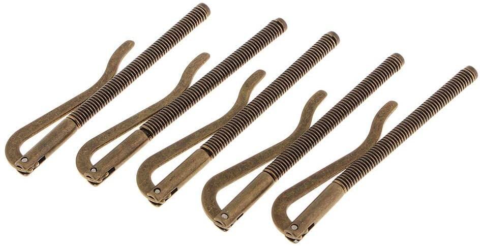 PULABO 5 pcs Metal Money Clip Bar Wallet Replacement Parts Spring Clamp Cash Holder 90mm Popular3