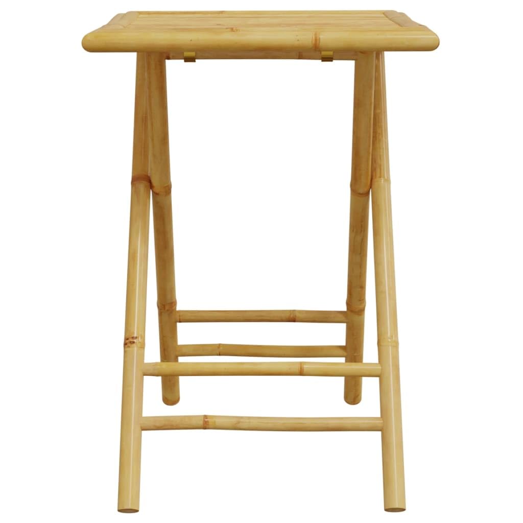 vidaXL Table de Jardin Pliable 55x55x75 cm Bambou