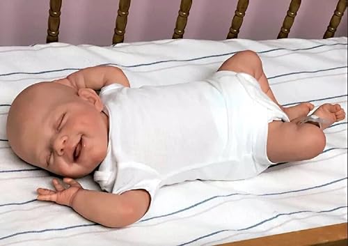 iCradle Muñeca de bebé realista Reborn de 19 pulgadas, 18.9 in, cuerpo completo, de silicona, de aspecto realista, muñecas recién nacidas, juguete